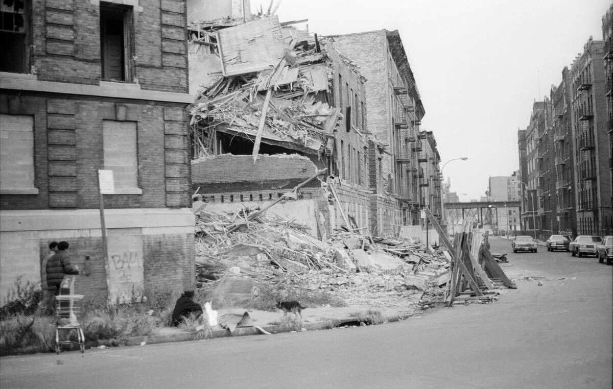 Partially Collapsed Building On Rev James A Polite Avenue