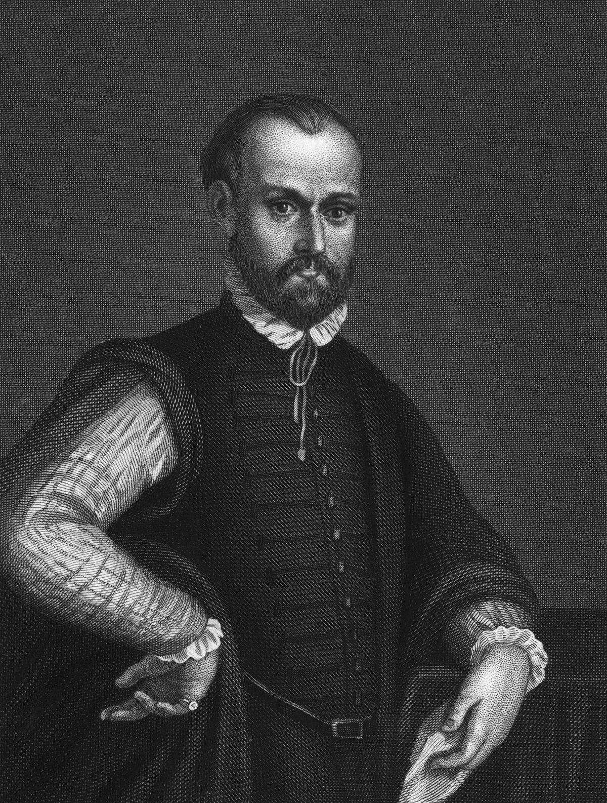 Portrait of Angl Machiavelli with Hand on Hip