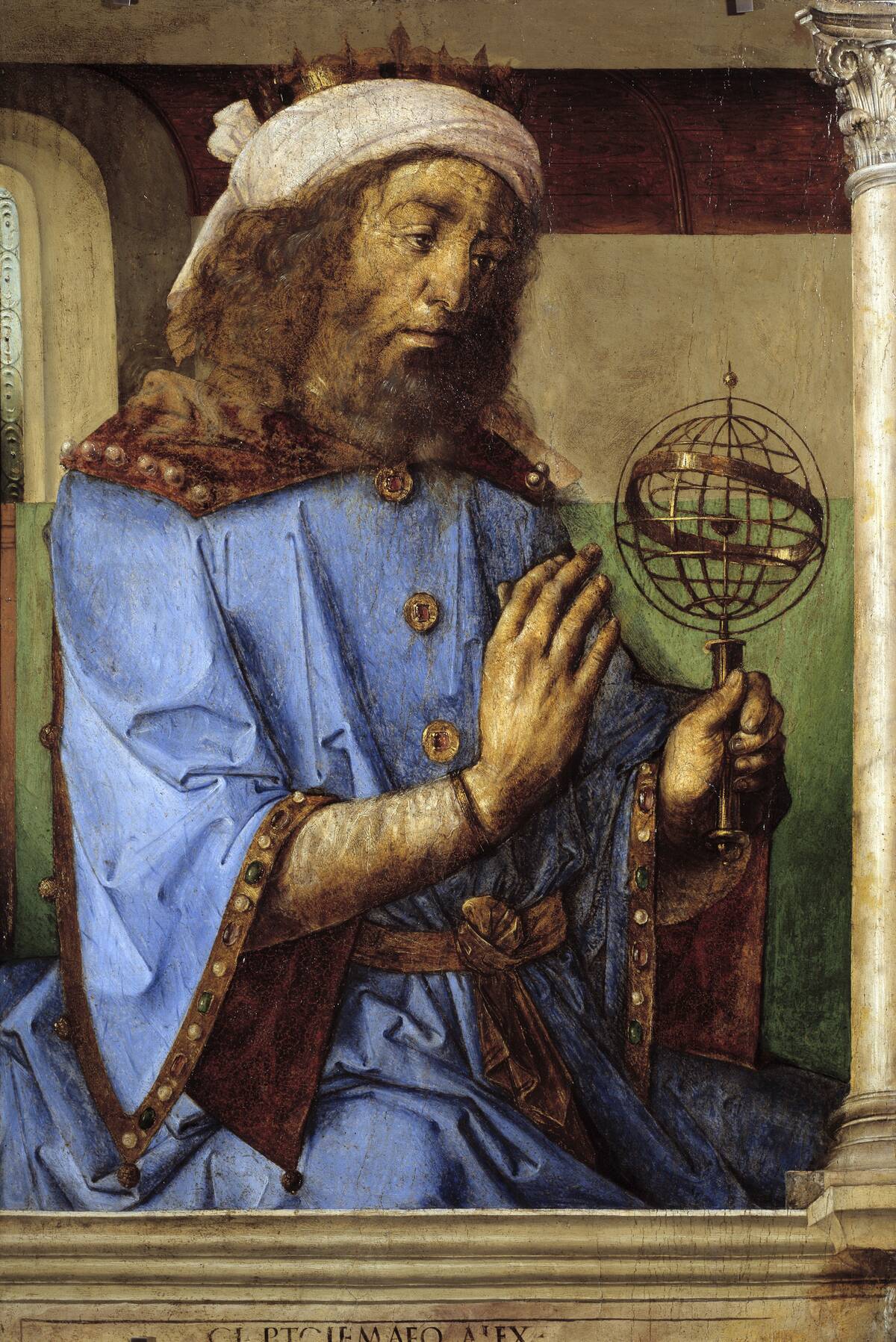 Portrait of Ptolemy - by Pedro Berruguete and Juste De Gand