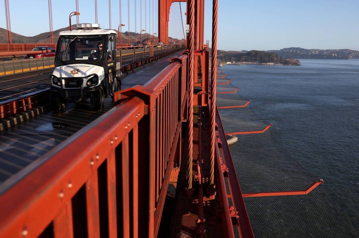 San Francisco's Golden Gate Bridge Nears Completion Of Suicide Safety Net Installations