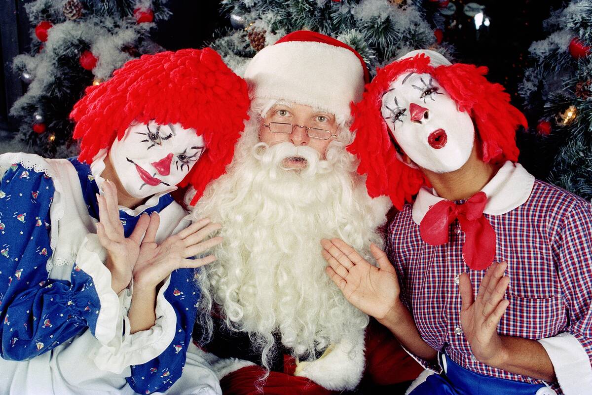 Santa Claus At Shopping Center Mall