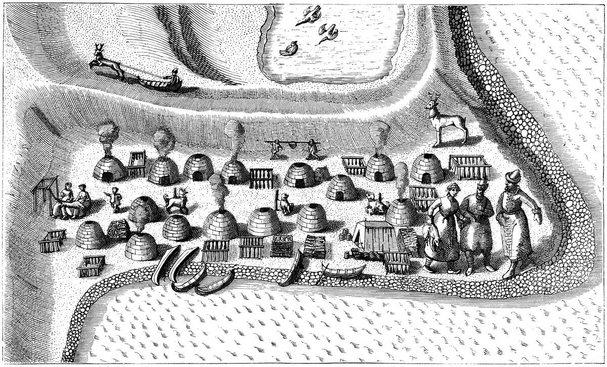 Settlement in Russian Lapland,1594.