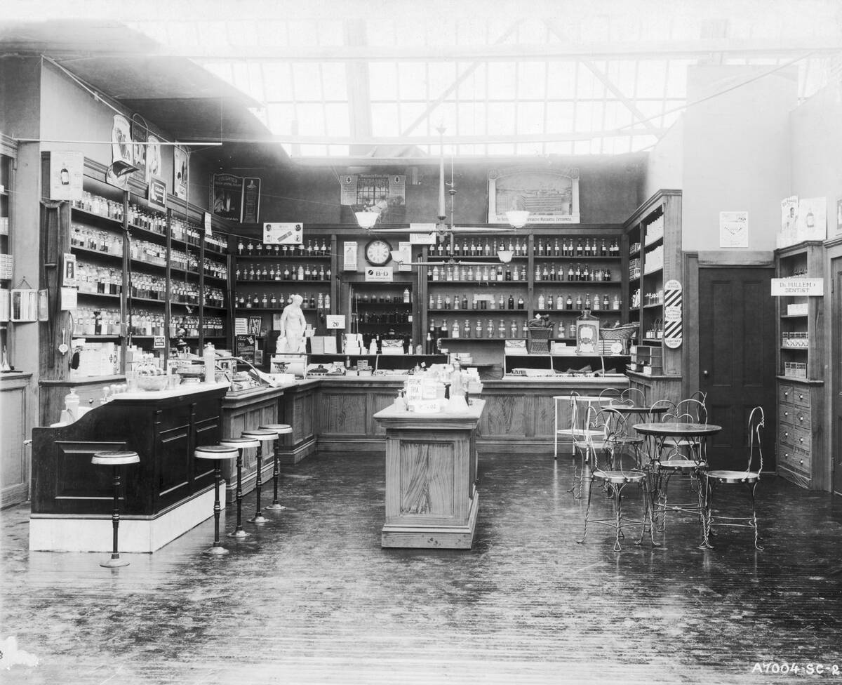 Soda Fountain in Drug Store