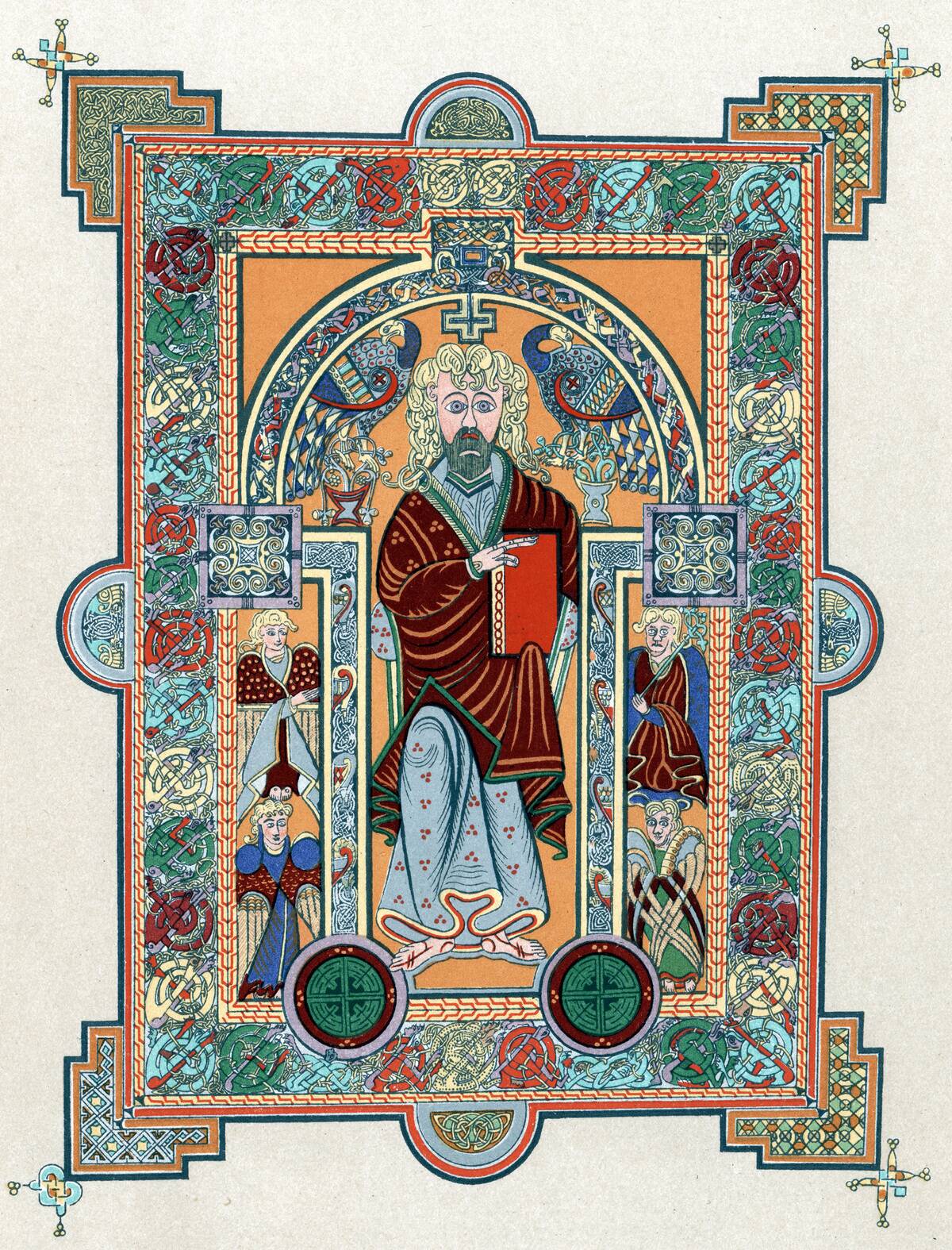St Matthew from the Book of Kells, c800.