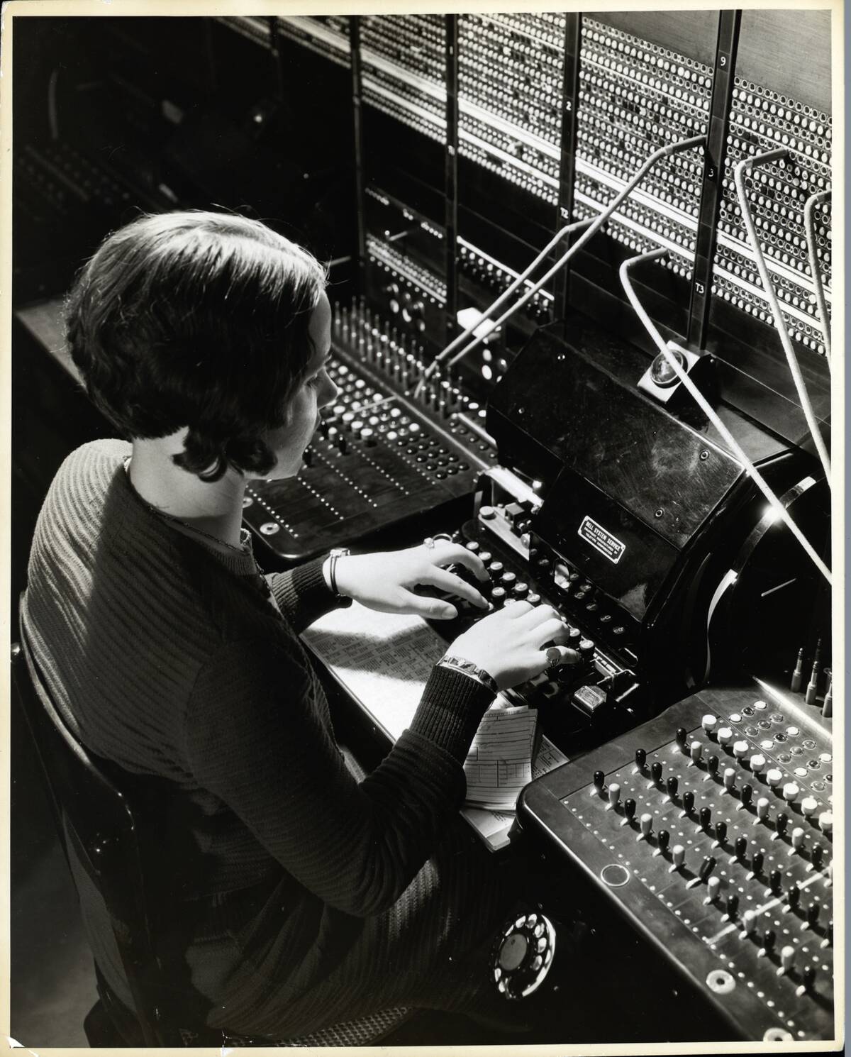Teletypewriter Operator Working