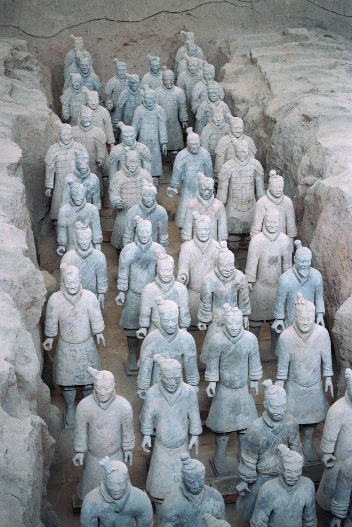 Terra Cotta Soldiers in Qin Shi Huangdi Tomb