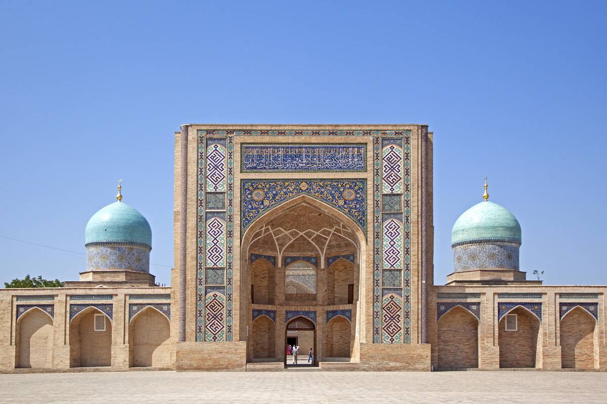 The Barak Khan Madrasah at the Khast Imam complex in Tashkent