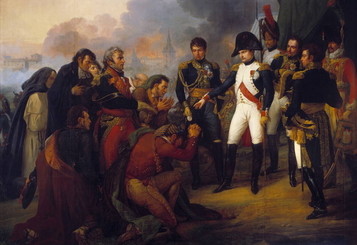 The Emperor Napoleon I Receiving a Mission of the City of Madrid by Antoine Charles Horace Vernet