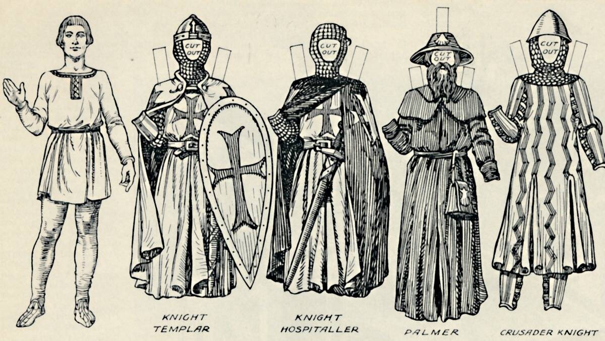 The Great Gallery Of British Costume: Varied Dresses Worn In Norman Times