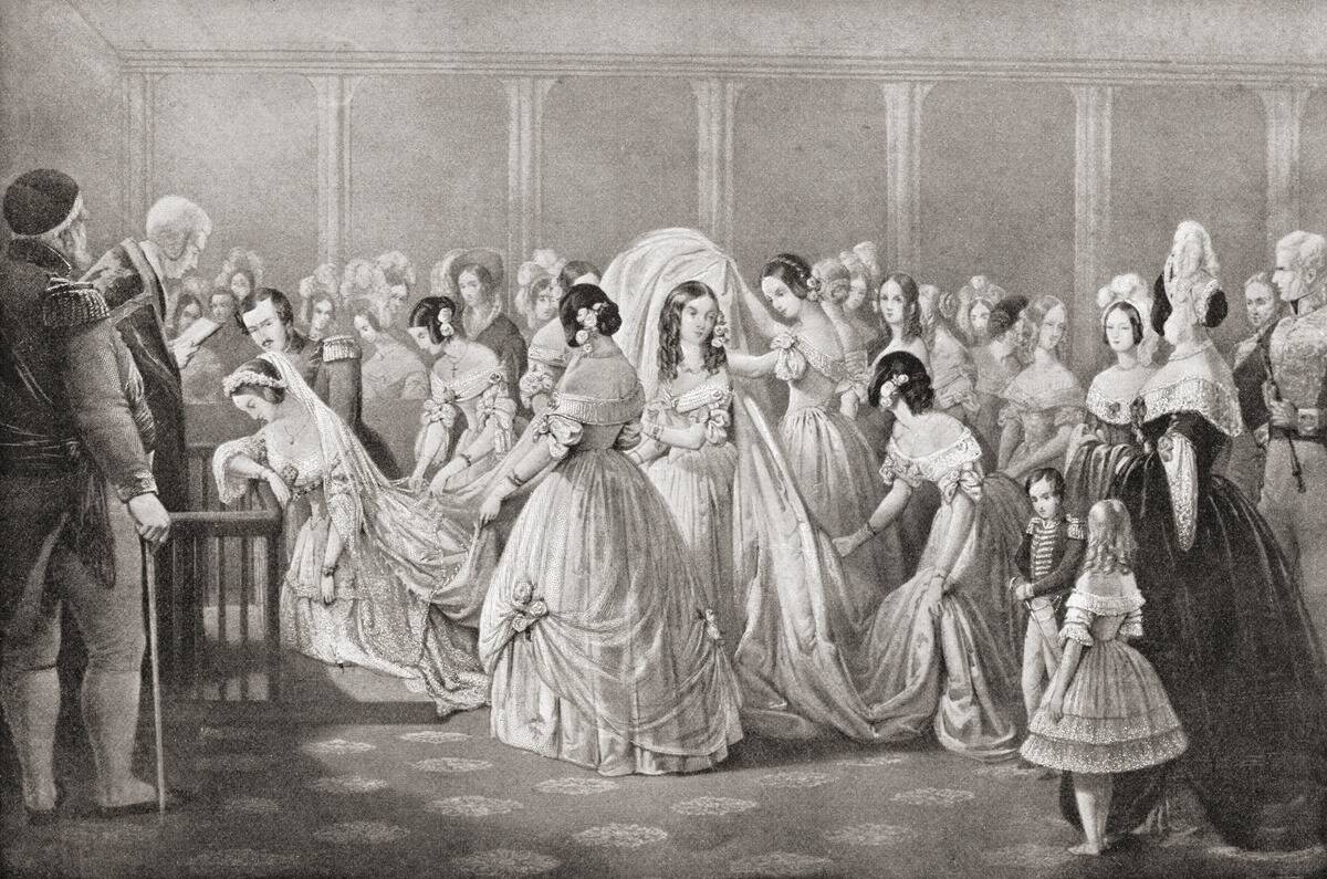 The Wedding Of Queen Victoria And Prince Albert In 1840
