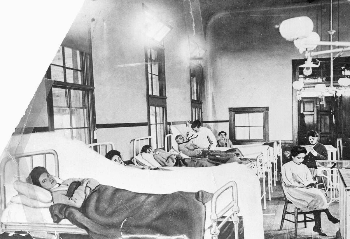 Typhoid Mary in Hospital Bed