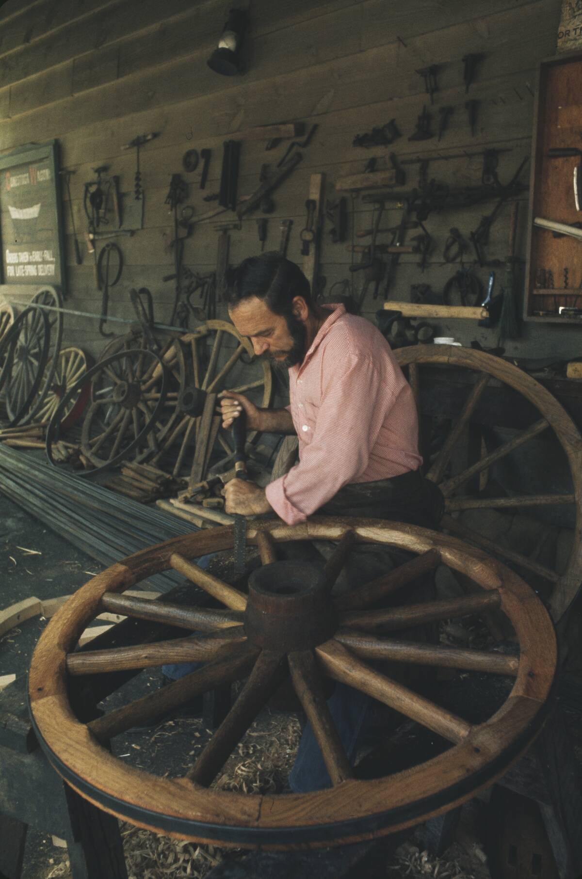 Wheelwright At Work