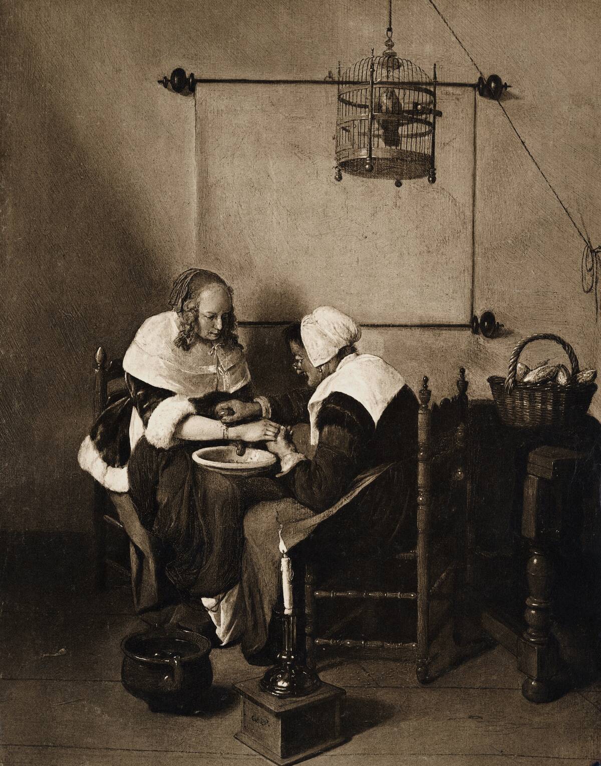 Woman Performing a Bloodletting