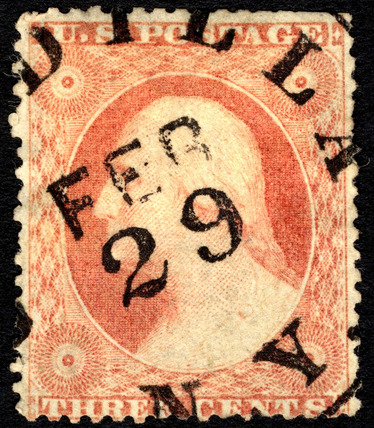 3C Washington Cancelled On Leap Year Day Single