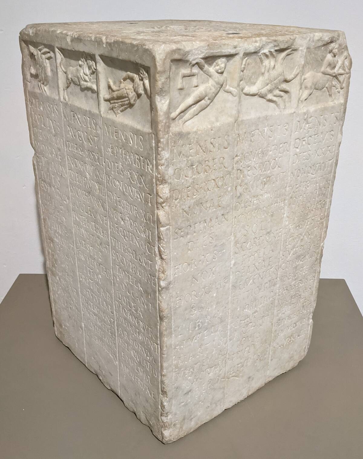 CIL_VI_2305_ Menologium_Rusticum_Colotianum_05_Iul-Sep_Oct-Dec