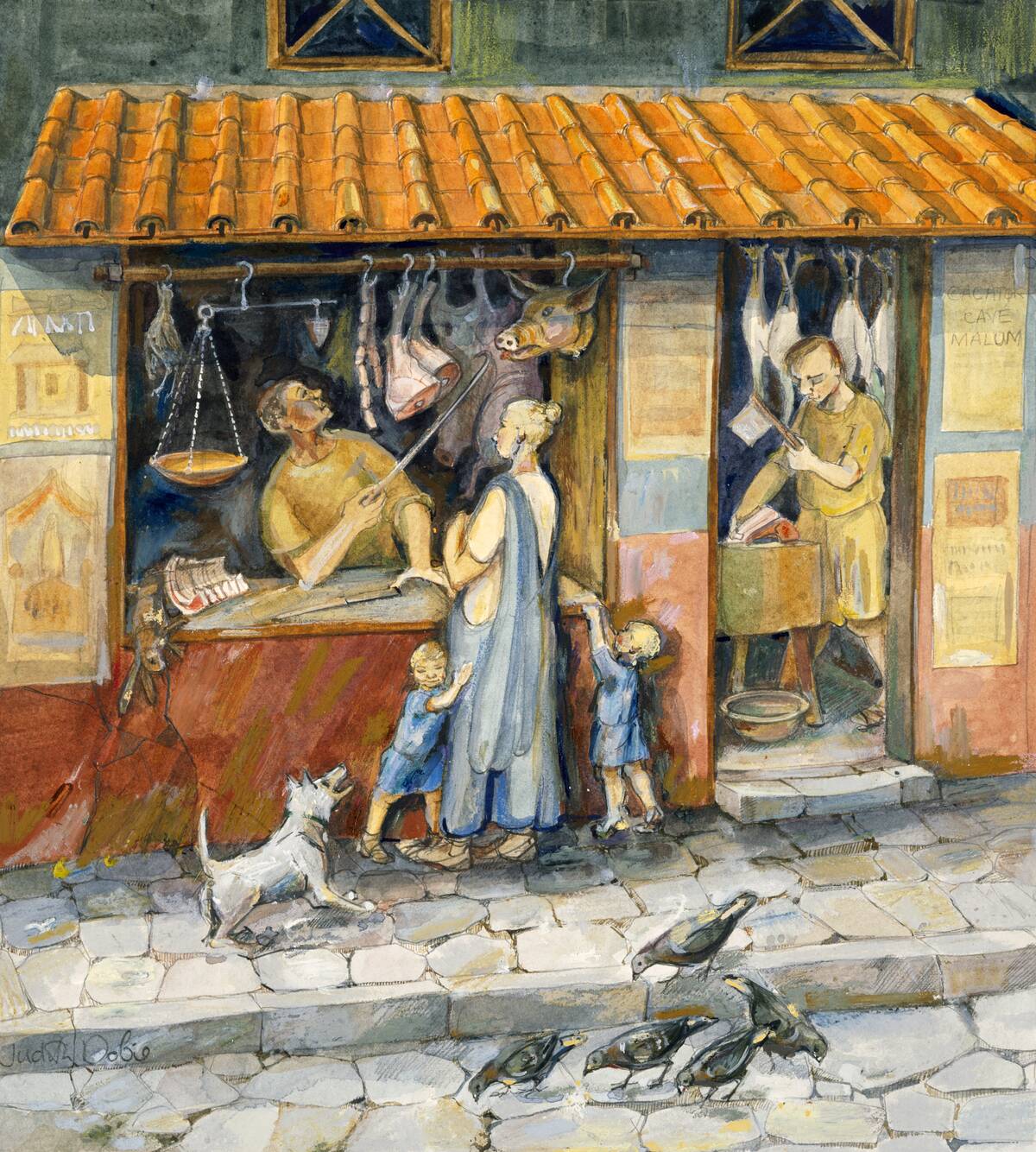 'At the Butcher's Shop', c2nd-3rd century, (c1990-2010)
