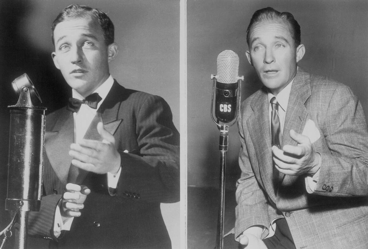 Bing Crosby in 1931 and 1960