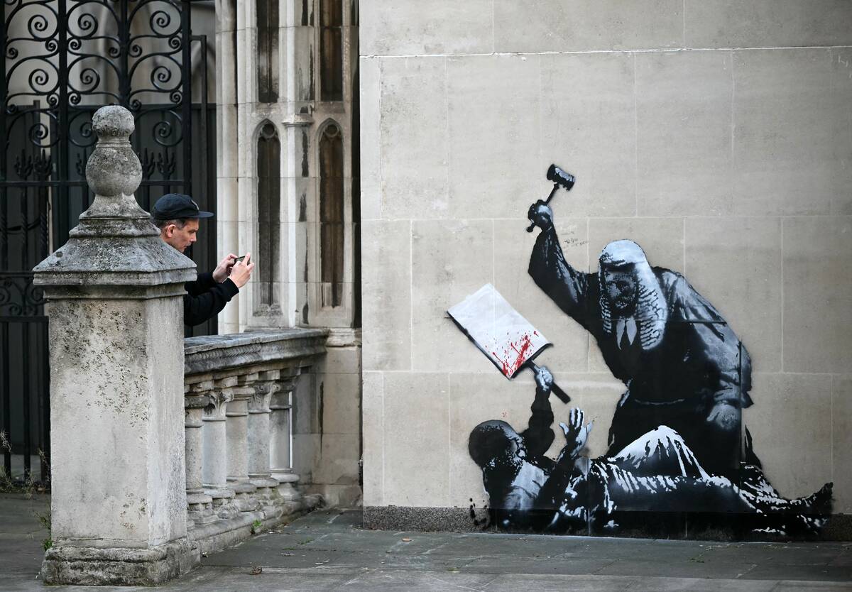 BRITAIN-ART-BANKSY