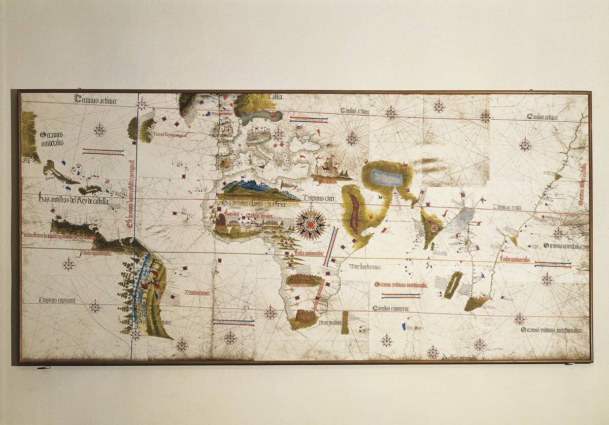 Cantino planisphere by Alberto Cantino, 1502