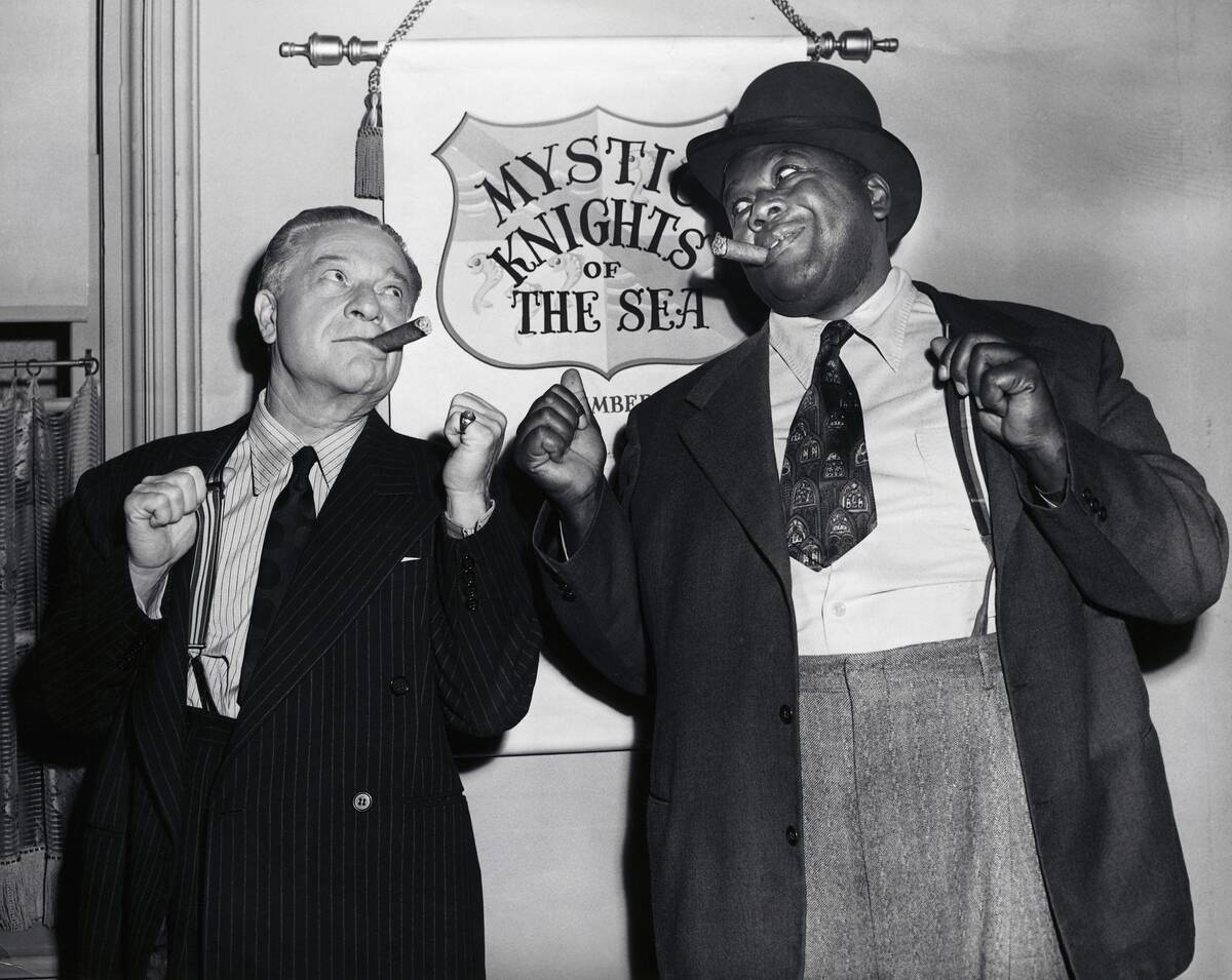 Charles Correll Teaching Pose to Spencer Williams