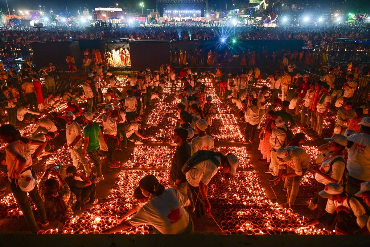 Diwali Celebrations At Ayodhya Ram Mandir Temple
