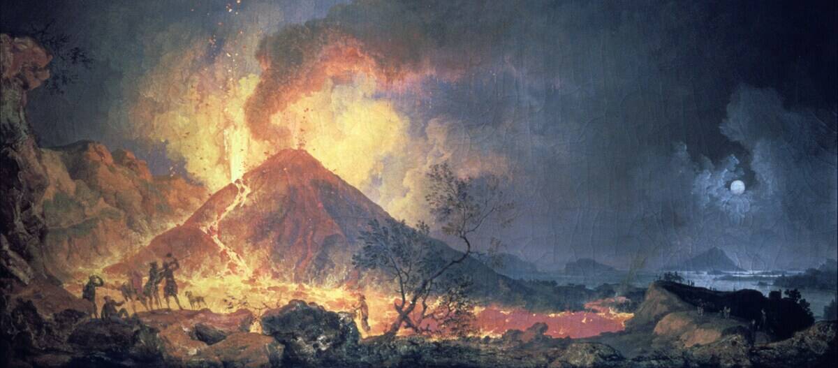 Eruption of Vesuvius.