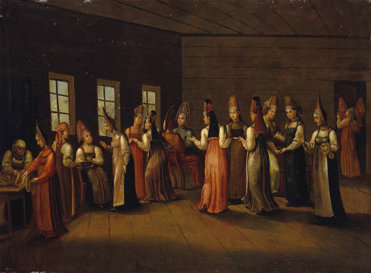 Eve-of-the-wedding party in a Merchant's House, First quarter of 19th century