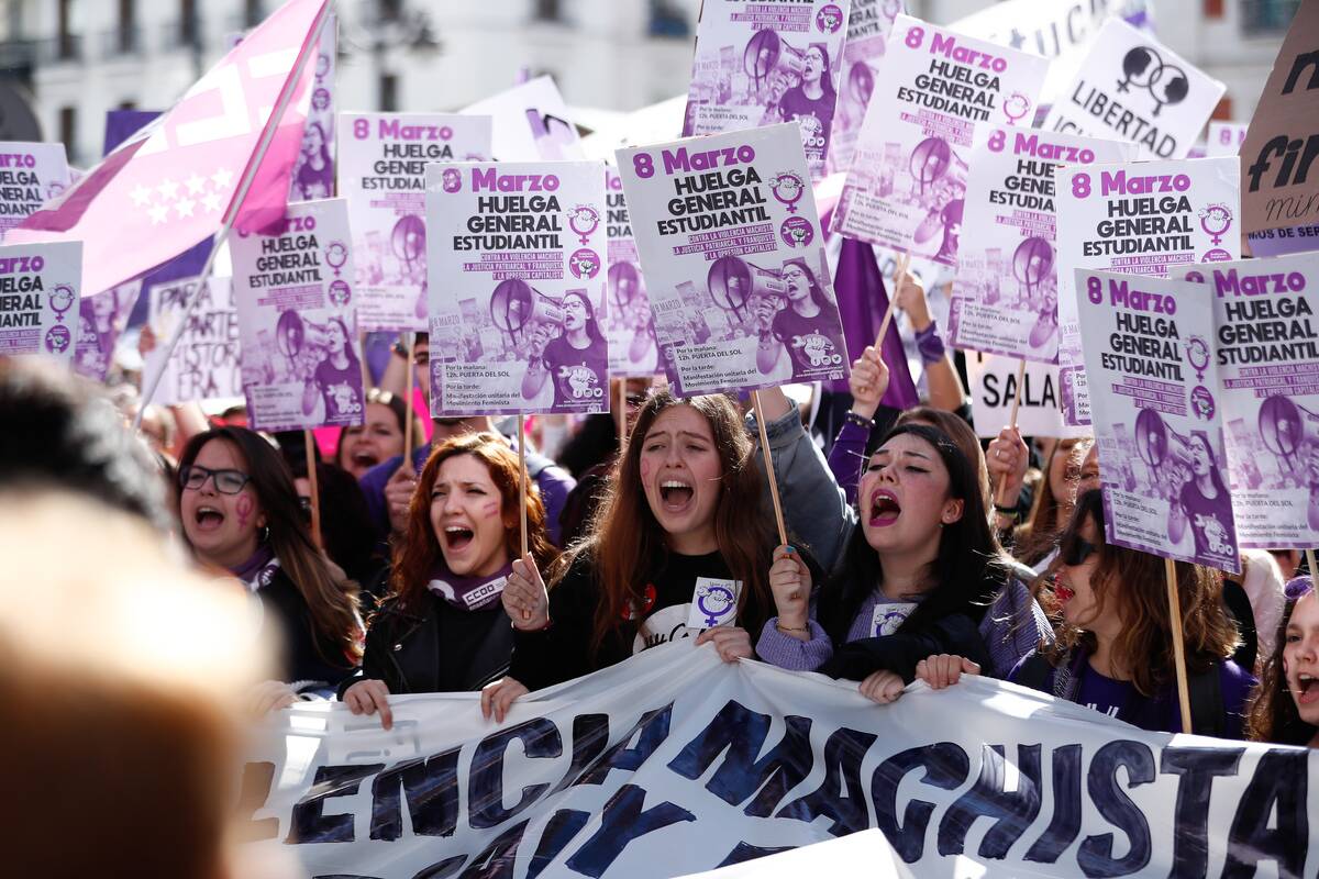 Feminist Demonstrations In Madrid