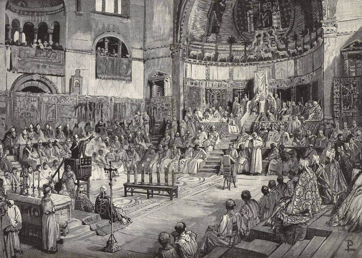 Fourth Council of Lateran, engraving