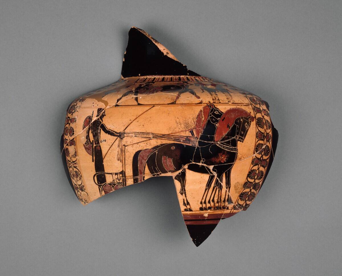 Fragmentary Attic Black-Figure Hydria