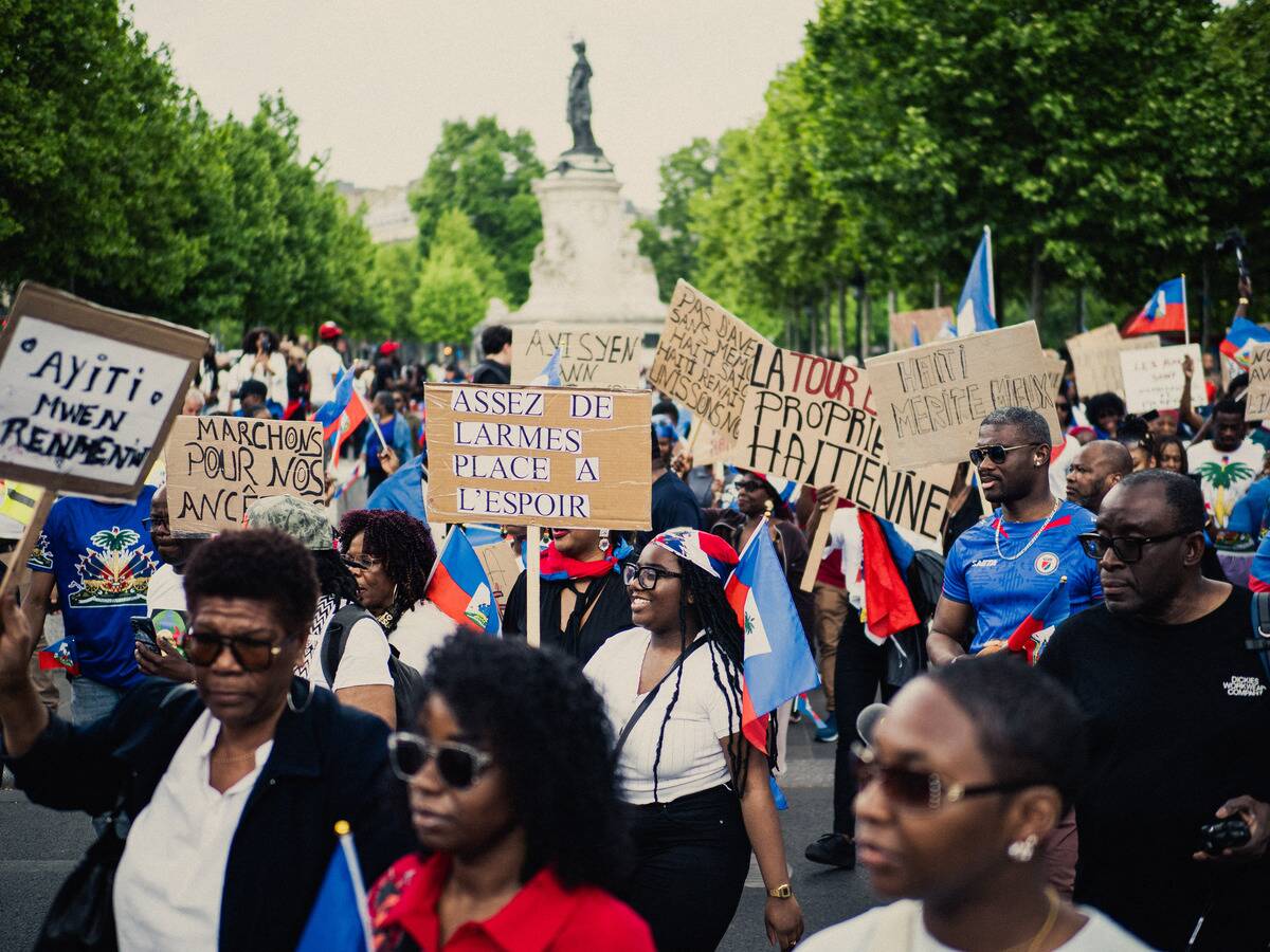 FRANCE-PROTEST-FOR-PEACE-HAITI-PARIS