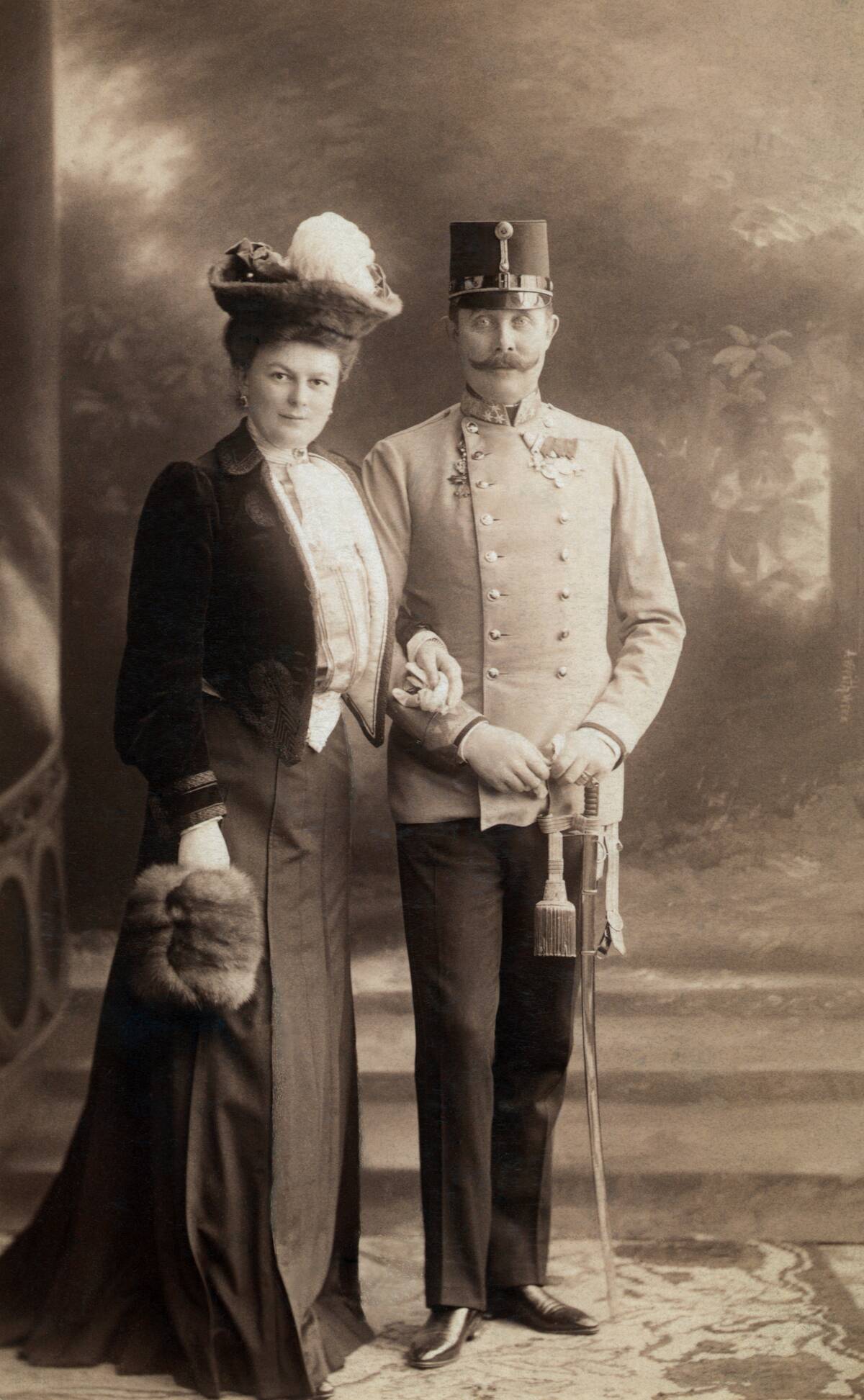 Franz Ferdinand and Wife Countess Choteck