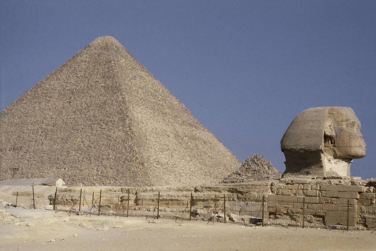 Great Sphinx And Great Pyramid Of Giza