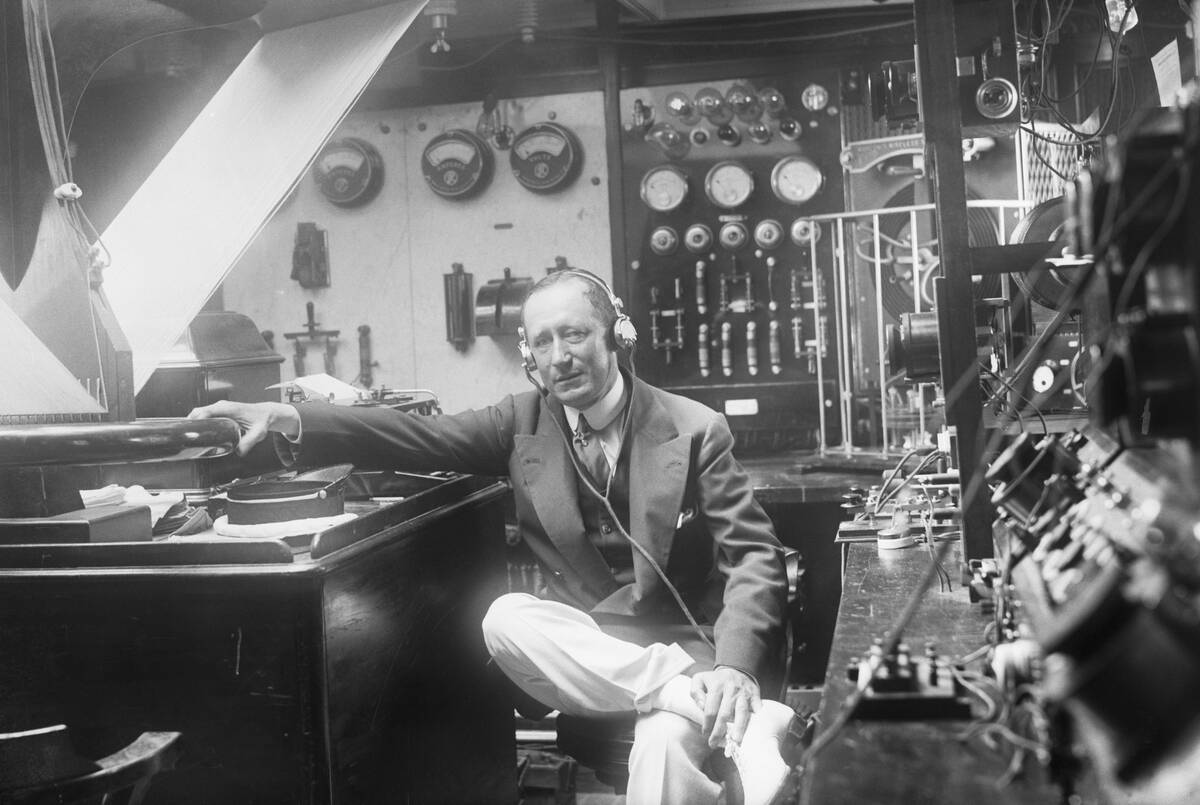Guglielmo Marconi In Radio Room