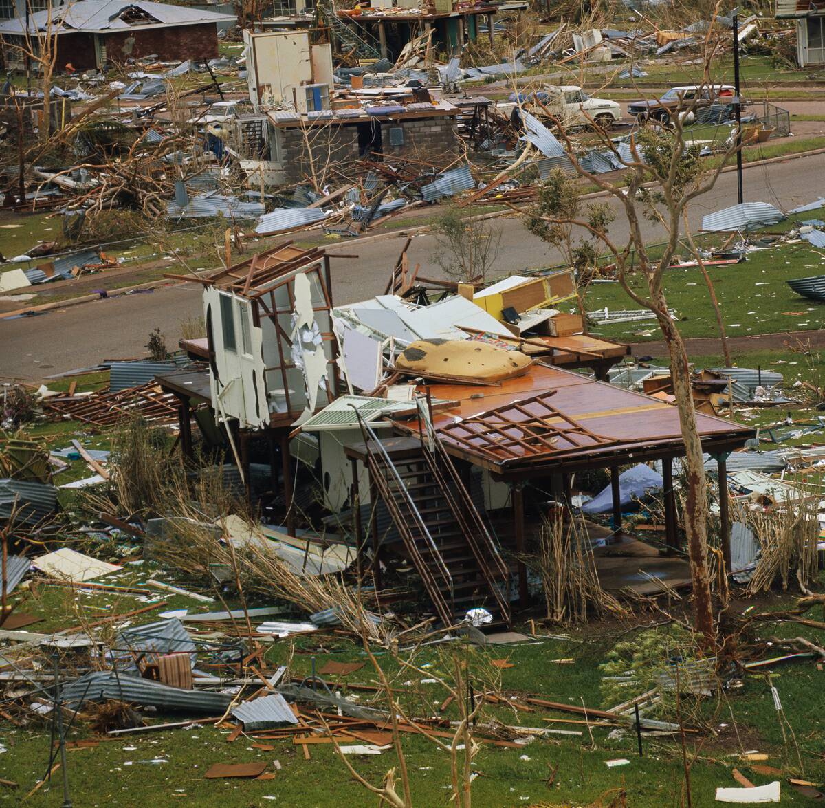 Houses Destroyed by Cyclone Tracy