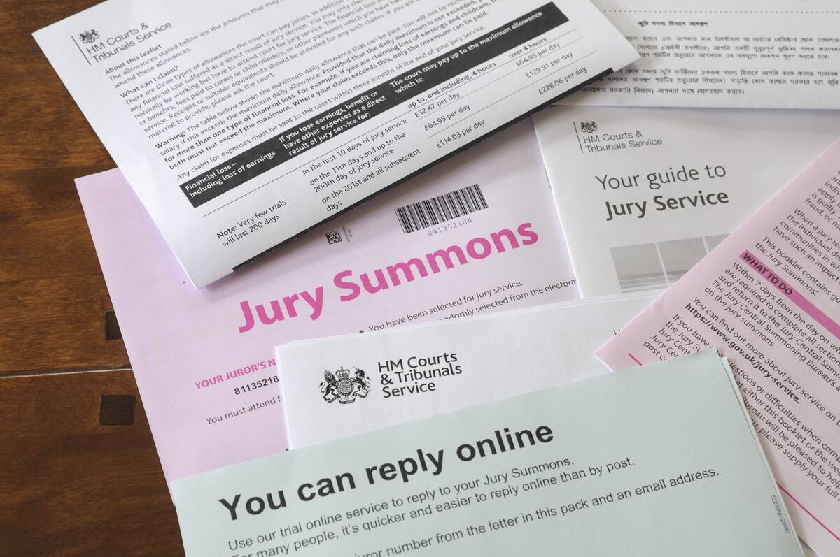 Jury summons documents