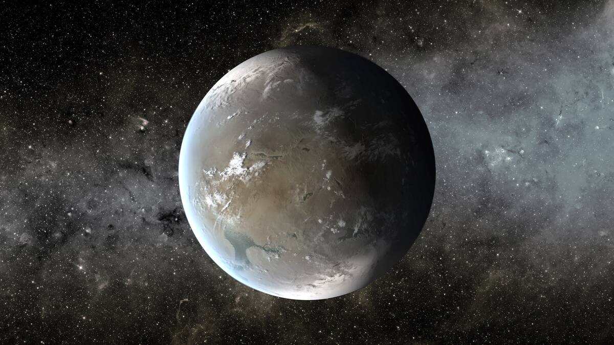 Kepler-62f a super-Earth exoplanet.