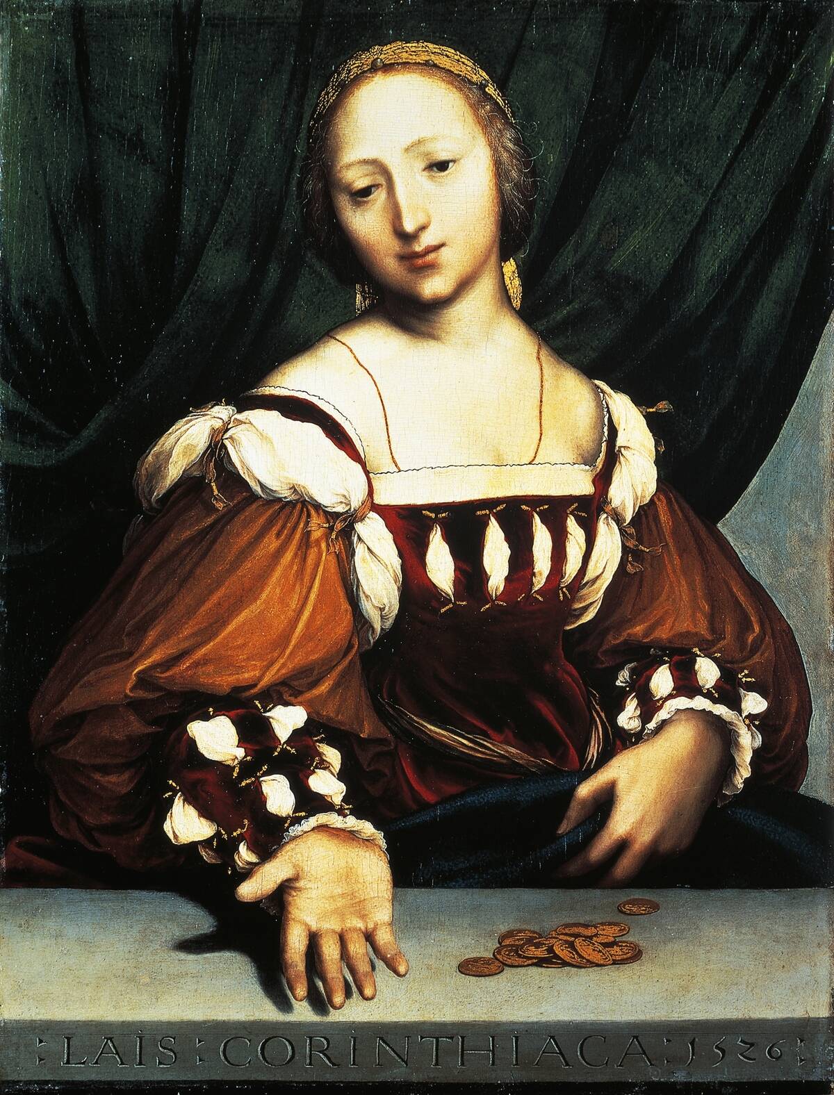 Lais of Corinth, by Hans Holbein the Younger (1497 or 1498-1543). (Photo by DeAgostini/Getty Images)