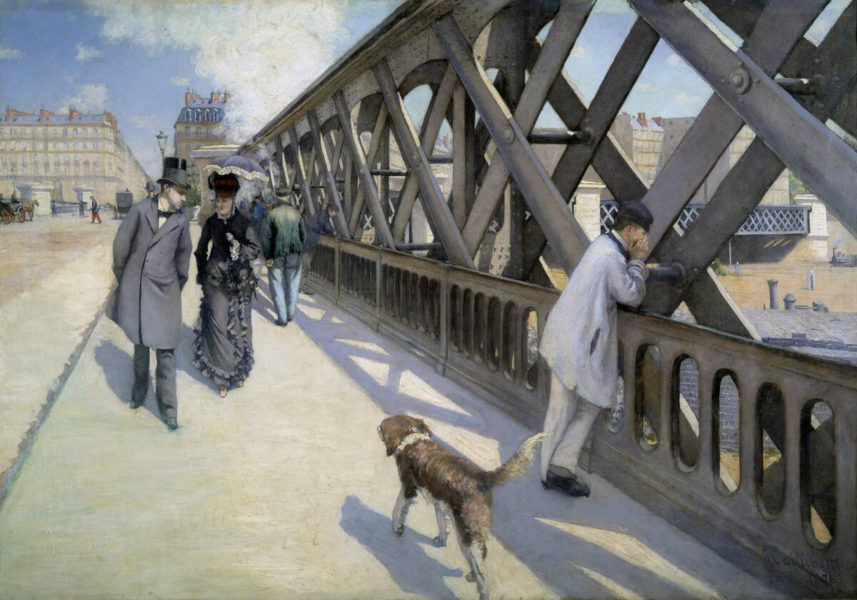 Le Pont de l'Europe by Gustave Caillebotte