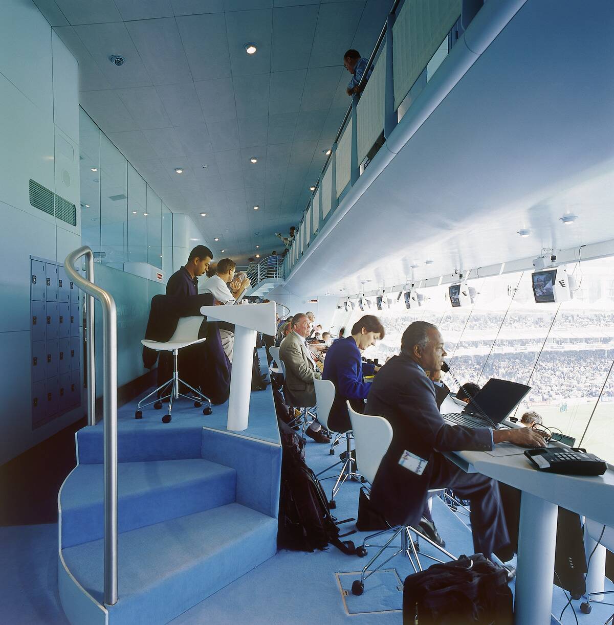 Media centre during match Lords Cricket Ground London, United Kingdom
