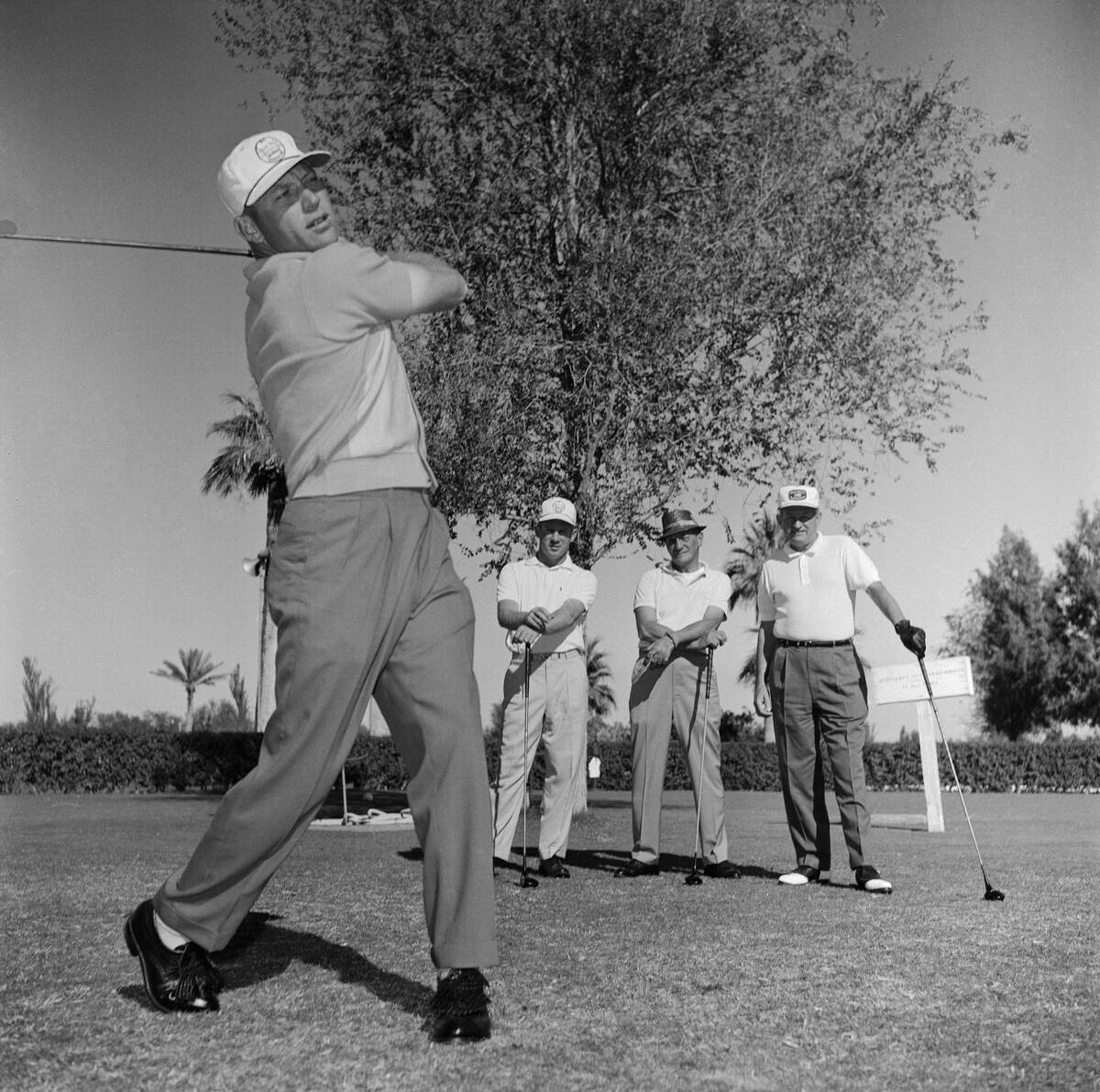 Mickey Mantle Playing Golf