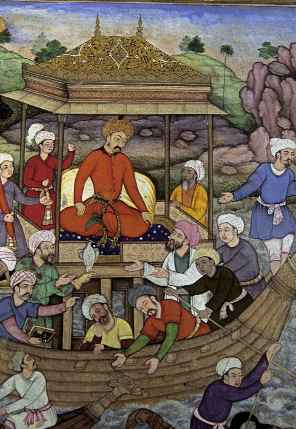 Miniature painting of Babur