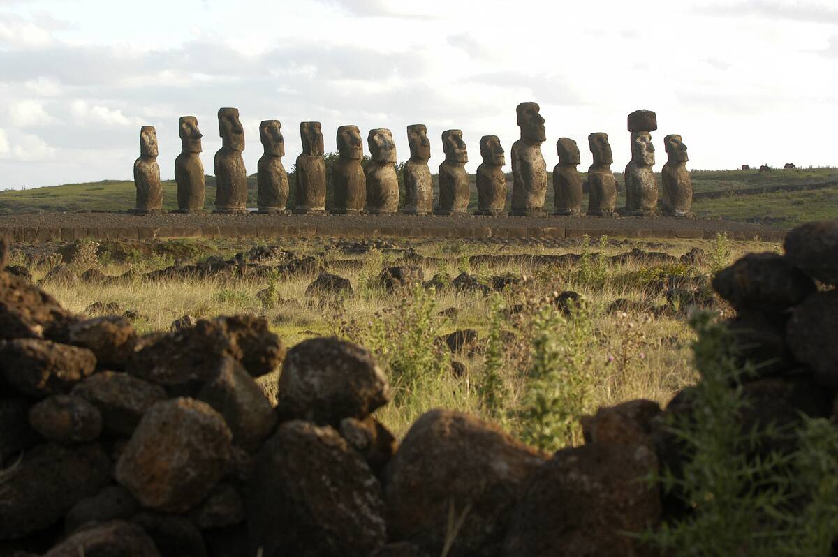 Moai statues on Easter Island