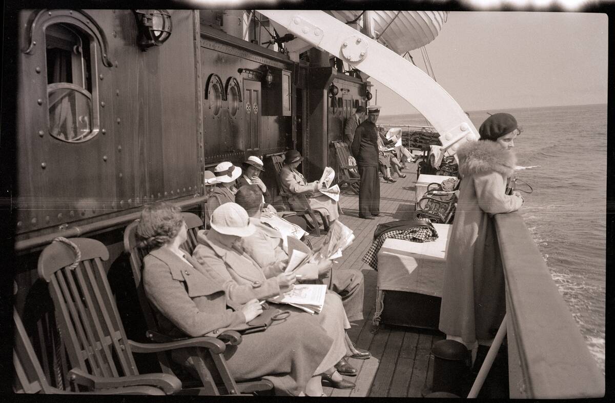 Passengers On Deck Of Channel Steamer