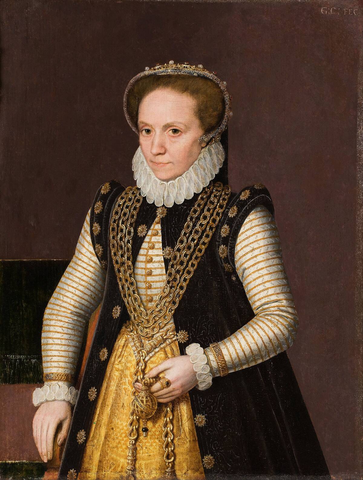 Portrait of an unknown French Noblewoman, 1560. Artist: French master