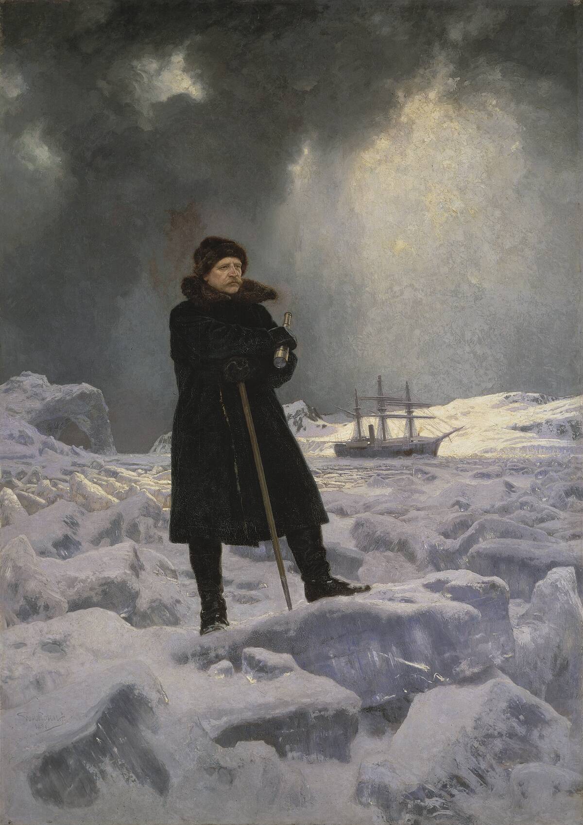 Portrait Of The Arctic Explorer Baron Adolf Erik Nordenskiöld (1832-1901)