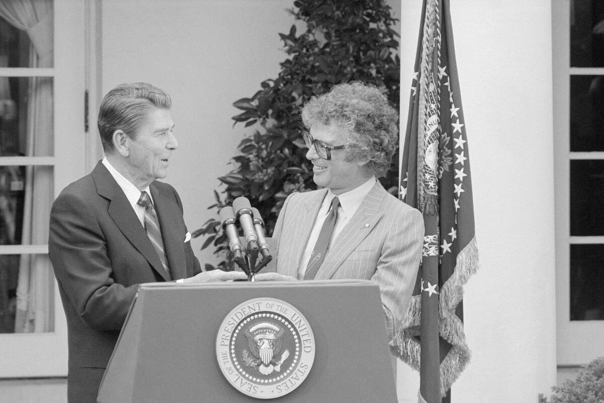 President Reagan Presenting Medal to Kenneth Taylor