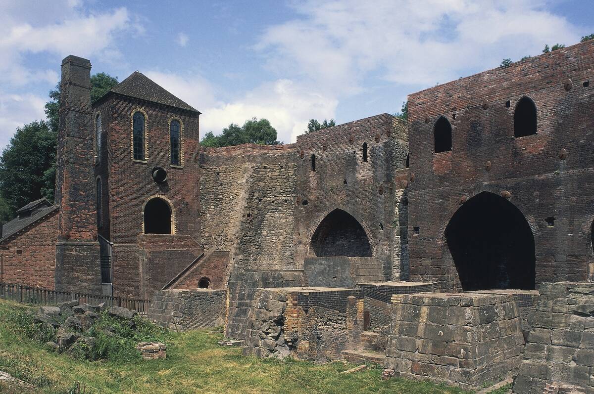 Remains of furnaces of the Madeley Wood Company