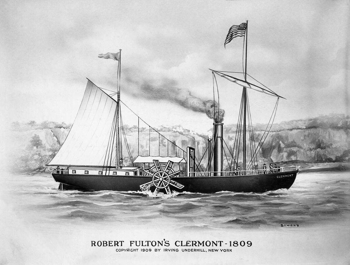Robert Fulton's Clermont by Irving Underhill