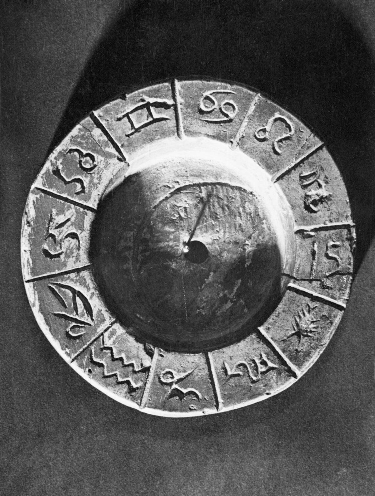 Stone Calendar; Egyptian, Zodiac Signs